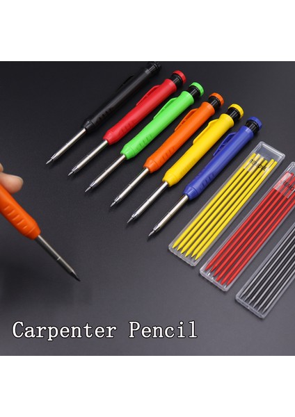2 Kalem 2 Mix Dolum D Marangoz Kalemleri 3 Renkli Çimento Ahşap Metal Için Inşaat Sahası Talepleri 2.8mm Mekanik Otomatik Kalem Geri Çekilebilir Uç (Yurt Dışından) fiyatları