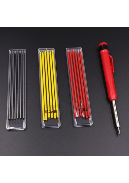 2 Kalem 2 Mix Dolum D Marangoz Kalemleri 3 Renkli Çimento Ahşap Metal Için Inşaat Sahası Talepleri 2.8mm Mekanik Otomatik Kalem Geri Çekilebilir Uç (Yurt Dışından) fırsatları