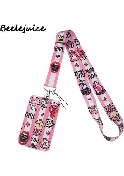 12 Ortalama Kızlar Feminist Kadın Kordon Boyun Askısı Sanat Moda Boyunluklar Otobüs Kımlık Adı Çalışma Kartı Tutucu Aksesuarları Süslemeleri Çocuklar Hediye (Yurt Dışından) fiyatları