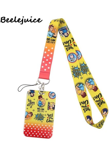 12 Ortalama Kızlar Feminist Kadın Kordon Boyun Askısı Sanat Moda Boyunluklar Otobüs Kımlık Adı Çalışma Kartı Tutucu Aksesuarları Süslemeleri Çocuklar Hediye (Yurt Dışından) modelleri