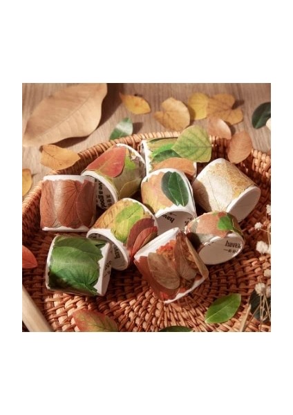 M137893 Momo 8 Stilleri Estetik Yapraklar Washi Bant Çıkartmalar Yaratıcı Edebi Düşen Yapraklar El Hesabı Dıy Dekoratif Çıkartmalar Bant (Yurt Dışından) fiyatları