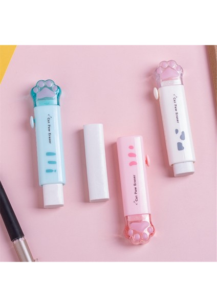 Bordo Sevimli Kedi Pençe Şekli 50G Kawaii Silgi Kullanımı Temiz Itme-Çekme Silgi Silgi Kediler Pençe Silgi Itme-Çekme Tasarımı Küçük ve Zarif (Yurt Dışından) fiyatları