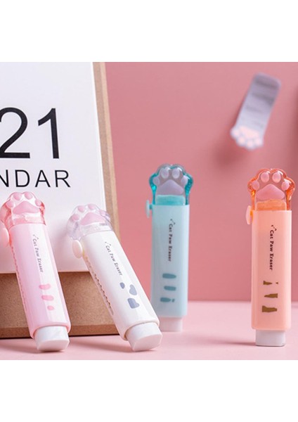Bordo Sevimli Kedi Pençe Şekli 50G Kawaii Silgi Kullanımı Temiz Itme-Çekme Silgi Silgi Kediler Pençe Silgi Itme-Çekme Tasarımı Küçük ve Zarif (Yurt Dışından) modelleri