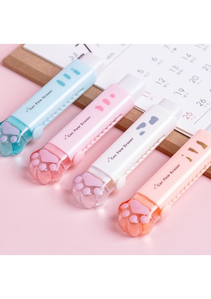 Bordo Sevimli Kedi Pençe Şekli 50G Kawaii Silgi Kullanımı Temiz Itme-Çekme Silgi Silgi Kediler Pençe Silgi Itme-Çekme Tasarımı Küçük ve Zarif (Yurt Dışından) fırsatları