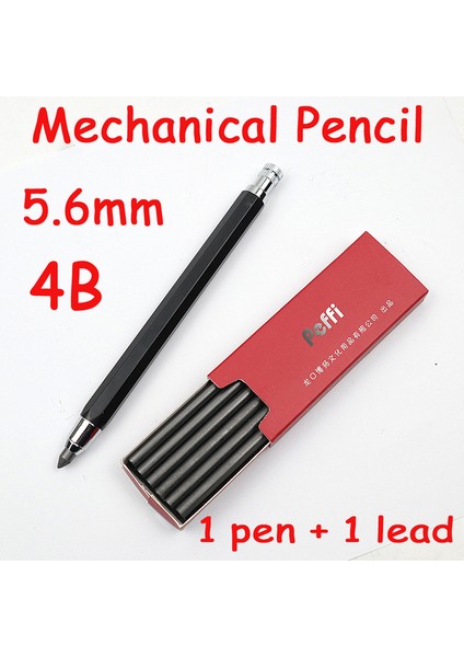 4b 1 Kalem 1 Dolum Mekanik Kurşun Kalem 5.6mm Hb/2b/4b/6b/8b Graffiti Çizim Tarama Otomatik Kalemler Profesyonel Boyama Yazma Malzemeleri (Yurt Dışından)