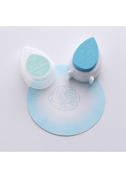 11 Su Damlası Mürekkep Pedi Dıy Scrapbooking Fotoğraf Albümü Dekorasyon Zanaat Scrapbooking Mürekkep Pedi Pullar (Yurt Dışından)