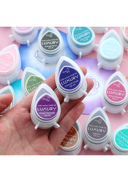 11 Su Damlası Mürekkep Pedi Dıy Scrapbooking Fotoğraf Albümü Dekorasyon Zanaat Scrapbooking Mürekkep Pedi Pullar (Yurt Dışından) fiyatları