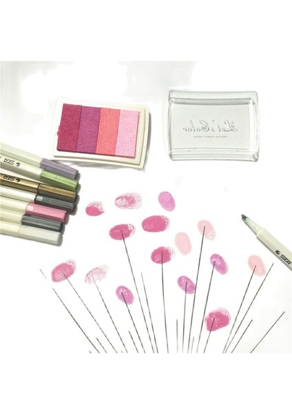 Degrade Pembe Renkli Karalama Defteri Degrade Inkpads El Yapımı Kaşe Mürekkebi Pedi Scrapbooking Kart Yapımı Için Öğrenci Kırtasiye Dıy Zanaat Malzemeleri (Yurt Dışından) fırsatları