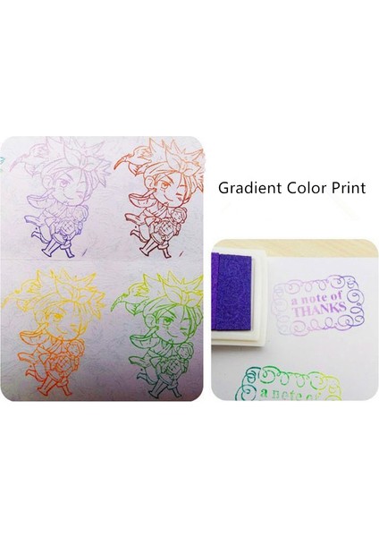 Mavi Yeşil Renkli Karalama Defteri Degrade Mürekkep Pedleri El Yapımı Damga Inkpad Scrapbooking Kart Yapımı Için Öğrenci Kırtasiye Dıy Zanaat Araçları (Yurt Dışından)