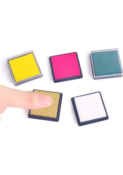Gümüş Mürekkep Pedi Çok Renkli Zanaat Planlamacılar Için Dıy Scrapbooking Pullar Günlüğü Parmak Rengi Grafiti Sevimli Kauçuk 4x4 Damga Pedi (Yurt Dışından) fırsatları