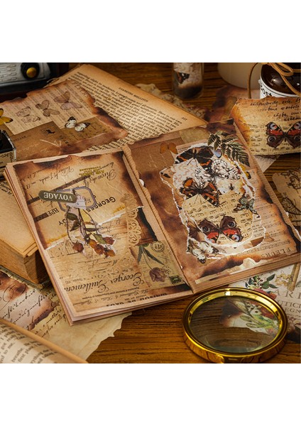 1 Adet 30 Adet Vintage Günlük Kaydı Scrapbooking Malzeme Kağıt Estetik Dekoratif Kraft El Işi Kağıdı Antika Retro Tarzı Not Defteri Hediye (Yurt Dışından) fırsatları