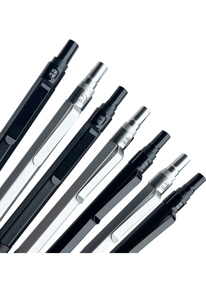 0.5mm Gül Altın Mekanik Kurşun Kalem 0.3/0.5/0.7/2.0mm Düşük Ağırlık Merkezi Metal Çizim Özel Kalem Ofis Okul Yazma Sanat Malzemeleri (Yurt Dışından) fırsatları