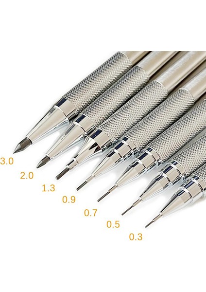 2.0mm Mekanik Kurşun Kalem Seti Metal Sanat Çizim Boyama Otomatik Kurşun Kalem Ofis Okul Malzemeleri 0.3 0.5 0.7 0.9 1.3 2.0mm (Yurt Dışından) fiyatları