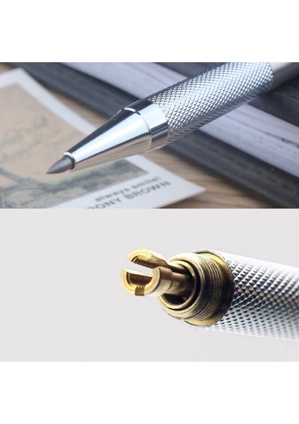 2.0mm Mekanik Kurşun Kalem Seti Metal Sanat Çizim Boyama Otomatik Kurşun Kalem Ofis Okul Malzemeleri 0.3 0.5 0.7 0.9 1.3 2.0mm (Yurt Dışından) fırsatları