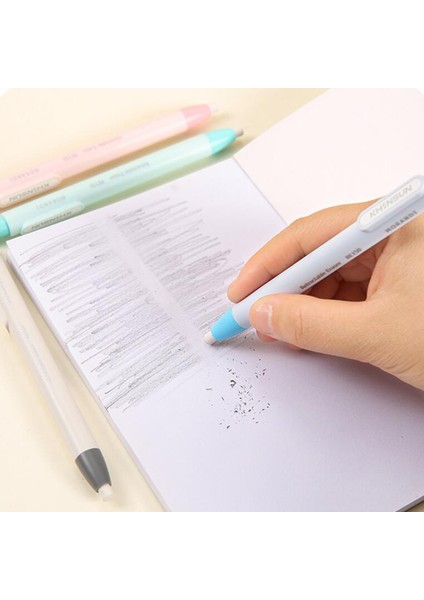 Yeşil Yaratıcı Basın Geri Çekilebilir Kalem Silgi Otomatik Kalem Kauçuk Silgi Okul Kore Kırtasiye Ofis Düzeltme Malzemeleri (Yurt Dışından) fırsatları