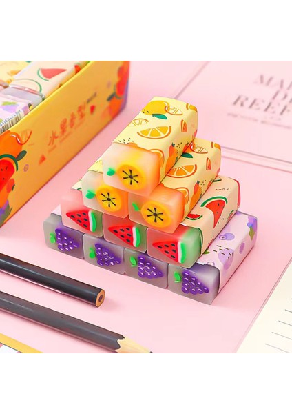 3 Adet 3 Adet Kawaii Meyve Karpuz Üzüm Silgi Kauçuk Silgi Ilköğretim Öğrenci Ödülleri Çocuklar Için Promosyon Hediye Kırtasiye Silgi (Yurt Dışından)