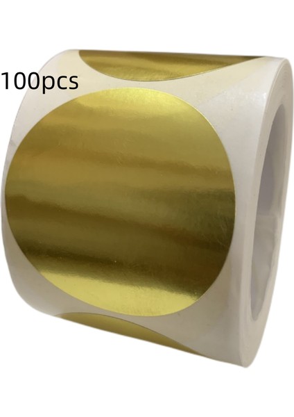 5 cm 100 Adet H 50MM Dişli Etiket Lazer Altın Parlak Etiketler Dekor Etiketi Kabartma Damga Hediye Kutusu Packag Mühür Paketi Hediye Karalama Defteri Çıkartmaları (Yurt Dışından)