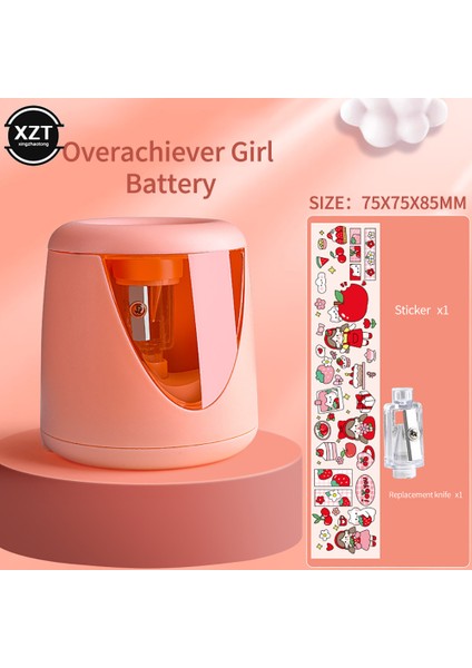 Pembe Sevimli Elektrikli Otomatik Kalemtıraş Erkek Kız Kalemtıraş Kalem Renkli Kalem Okul Ofis Ev Kırtasiye (Yurt Dışından) fırsatları