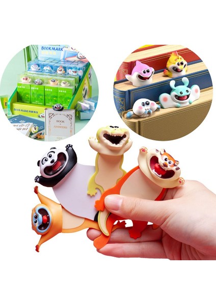 Geko Pvc Okyanus Serisi 3D Stereo Işaretleyici Hayvan Kitap Ayracı Kitap Okuma Severler Işareti Kitap Ayracı Öğrenme Kırtasiye Çocuklar Için Hediye (Yurt Dışından) modelleri