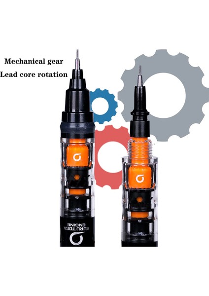 M5-452 Pembe Unı Kuru Toga Mekanik Kurşun Kalem M5-452 Kurşun Çekirdek Dönen Anti-Break Çekirdek Ucu Geri Çekilebilir Çizim Kalemi 0.5mm Okul Malzemeleri (Yurt Dışından) indirimleri