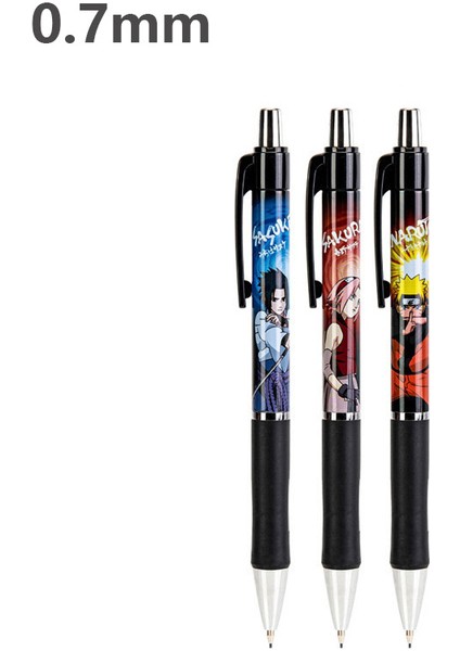 3 Adet 0.7mm Kalemler Deli Naruto Mekanik Kurşun Kalemler Karikatür Anime Mekanik Kurşun Kalem Yedekleri Japon Kırtasiye Sevimli Okul Malzemeleri Çocuklar Kalem Kurşun (Yurt Dışından)