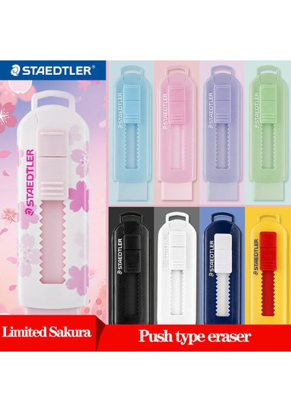 Sarı Staedtler Silgi 525 Teleskopik Itilebilir Silgi Güvenlik ve Çevre Kiraz Çiçeği Sınırlı Üretim Eskiz Tasarım Kırtasiye (Yurt Dışından)