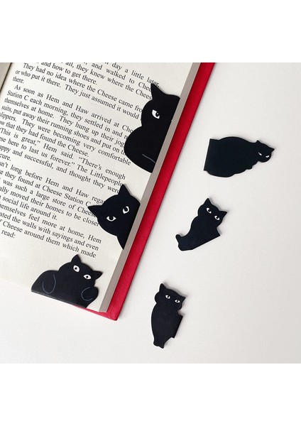 6 Adet Kedi 6 Adet Siyah Kedi Kitap Ayracı Sevimli Karikatür Manyetik Sayfa Klipleri Kitap Işaretleyici Benzersiz Okuma Hediyesi A7405 (Yurt Dışından) fırsatları