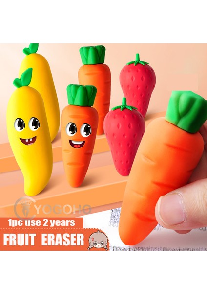 Stil 2 1 Parça Sevimli Kawaii Yaratıcı Meyve Silgi Kauçuk Kırtasiye Okul Kaynağı Büyük Boy Silgi Yenilik Güzel Silgi (Yurt Dışından) fiyatları