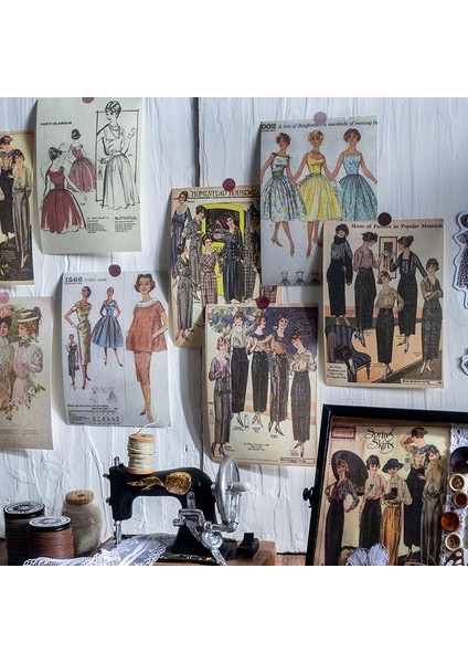 B Journamm 50 Adet/paket Moda Giyim Tarzı Malzemeler Kitap Dıy Scrapbooking Sanat Kolaj Kırtasiye Dekor Önemsiz Dergisi Kraft El Işi Kağıdı (Yurt Dışından) modelleri