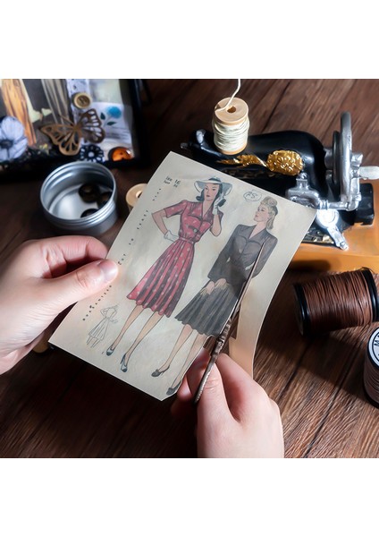B Journamm 50 Adet/paket Moda Giyim Tarzı Malzemeler Kitap Dıy Scrapbooking Sanat Kolaj Kırtasiye Dekor Önemsiz Dergisi Kraft El Işi Kağıdı (Yurt Dışından) indirimleri