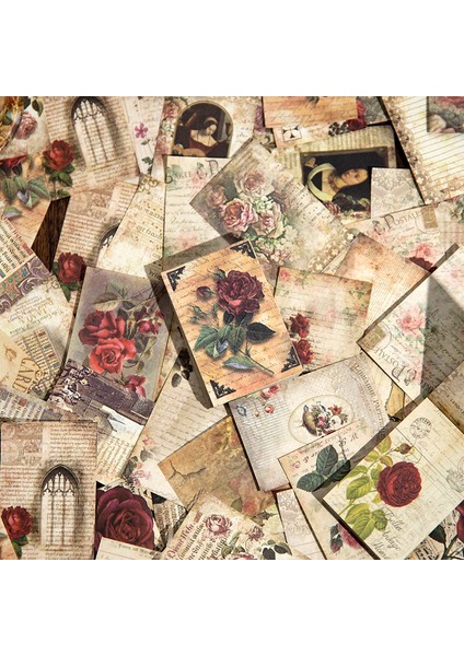 E Nedıe 60 Adet/paket Deco Günlük Kağıdı Dıy Scrapbooking Kolaj Önemsiz Dergisi Estetik Kırtasiye Vintage Çift Taraflı Kağıt (Yurt Dışından) fırsatları