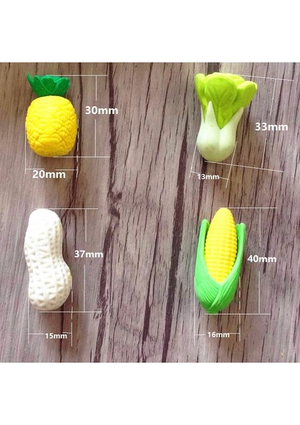 Lahana 2 Adet/grup Silgi Kawaii Sebze Lahana Ananas Mısır Fıstık Kalemler Kauçuk Çocuklar Hediyeler Için Silgi Malzeme Escolar (Yurt Dışından) fırsatları
