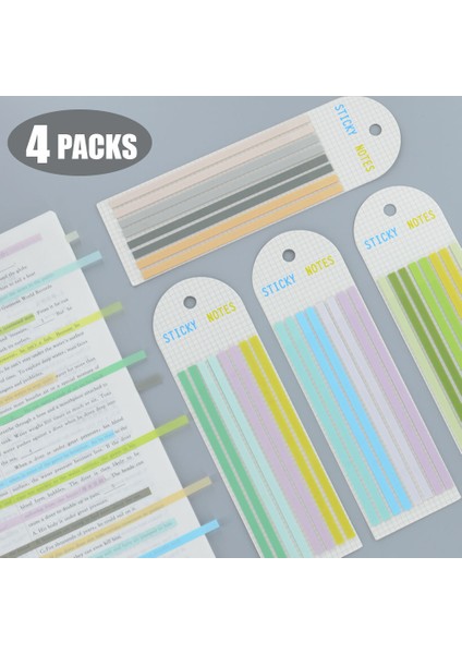 4 Paket (640 Sayfa) 4 Paket 640 Yaprak Posted It Şeffaf Indeks Kendinden Yapışkanlı Notlar Açıklama Kitapları Kitap Ayraçları Sekmeler Yeniden Kullanılabilir Bloknot Kırtasiye (Yurt Dışından) modelleri