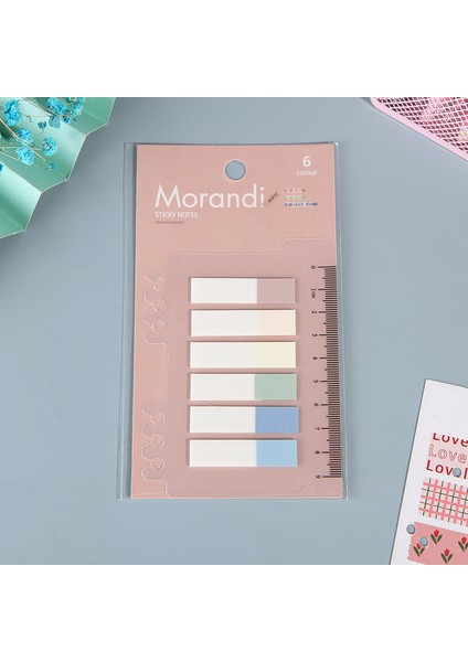 02 100 Yaprak/paket Sevimli Morandi Yapışkan Notlar Su Geçirmez Pet Gevşek Yaprak Endeksi Bloknot Not Almak Öğrenci Okul Kırtasiye (Yurt Dışından)