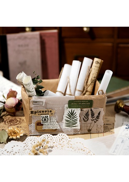 E Shanbu 30 Sayfa Çeşitli Retro Malzeme Kağıt Kelebek Gül Vintage Kağıtları Deco Scrapbooking Günlük El Sanatları Yapımı Dıy Hediye (Yurt Dışından)