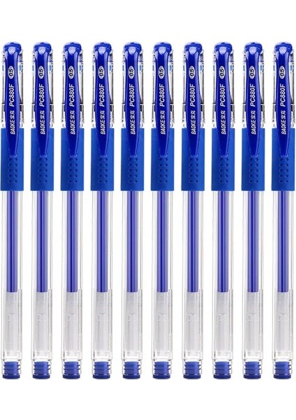 10PEN Mavi 10 Adet/takım Jel Mürekkep Kalem Roller Tükenmez Kalem Seti Ofis Malzemeleri Siyah Mavi Kırmızı Mürekkep Rengi 0.5mm Tükenmez Öğrenciler Okul Kırtasiye (Yurt Dışından)