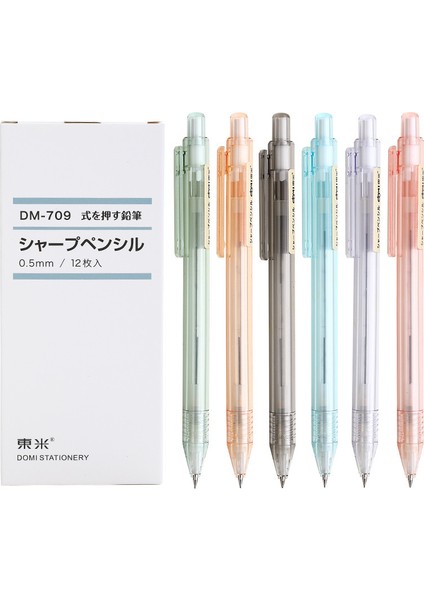 Stil 1 0.5mm Otomatik Kalem Şeffaf Mekanik Kurşun Kalem Şeker Renk Okul Kırtasiye Ofis Malzemeleri (Yurt Dışından) fiyatları