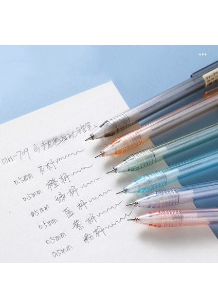Stil 1 0.5mm Otomatik Kalem Şeffaf Mekanik Kurşun Kalem Şeker Renk Okul Kırtasiye Ofis Malzemeleri (Yurt Dışından) modelleri