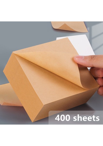Sarı Yapıştırılabilir 400 Sayfa Kare Kraft Kağıt Yapışkan Notlar Çocuk Etiketi Indeks Çıkartmaları Not Kağıdı Ofis Mesaj Çıkartmaları Duyuru Kağıdı N-Time (Yurt Dışından) fiyatları