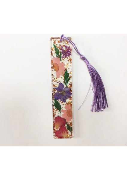 Stil 3 Çiçek Altın Folyo Imi Damla Sakız Şeffaf Reçine Imi Güzel Kitap Sayfa Işareti Öğrenci Kırtasiye (Yurt Dışından)