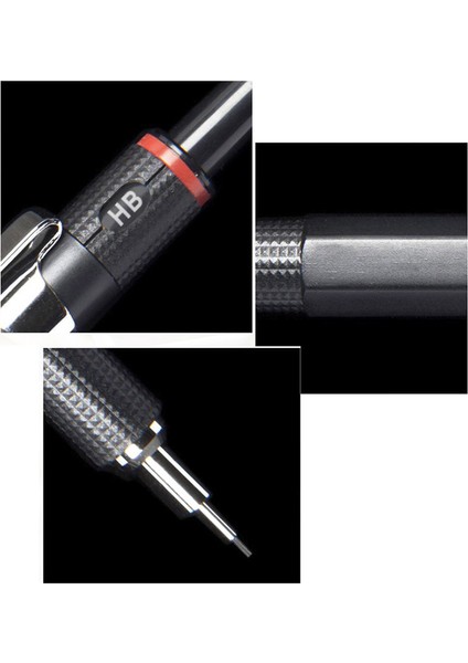 2.0mm Siyah Tutma Geman 300 0.5/0.7/2.0mm Otomatik Mekanik Kurşunkalemler Çizim Kroki Kalemler Siyah Metal Tutucu Okul Sanat Malzemeleri (Yurt Dışından) fırsatları