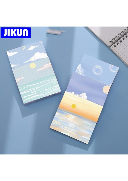 D Jıkun 90 Yaprak Bloknot Yapışkan Notlar Yağlıboya Güzel Manzara Var Kırtasiye Seti 70X70MM (Yurt Dışından) indirimleri