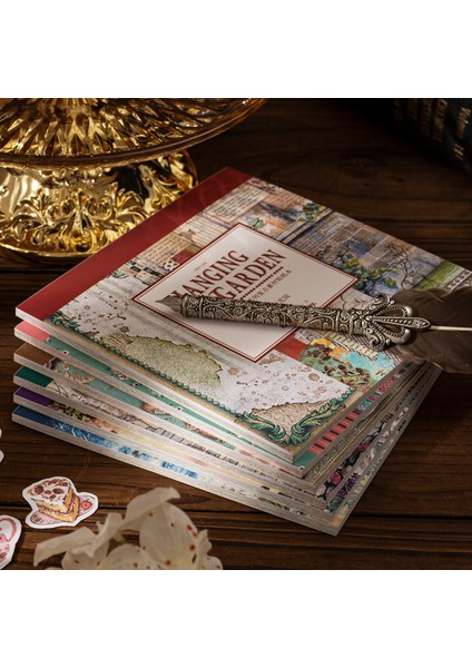 Stil 2 25 Adet Vintage Büyük Boy Notlar Dekoratif Malzeme Kağıt Çiçek Mektup Retro Edebi Diy El Kitabı Taban Kolaj Kağıt Planlayıcısı (Yurt Dışından)