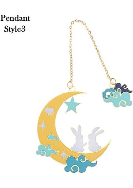Style5 Çiçekler Tavşan Phoenix Metal Püskül Pirinç Imi Çin Geleneksel Sanat Tarzı Kolye Sayfalandırma Işareti Sevgililer Günü Hediyesi (Yurt Dışından)