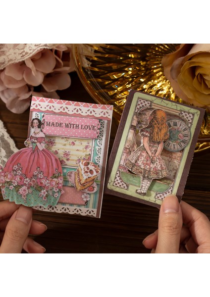 Stil 2 25 Adet Vintage Büyük Boy Notlar Dekoratif Malzeme Kağıt Çiçek Mektup Retro Edebi Diy El Kitabı Taban Kolaj Kağıt Planlayıcısı (Yurt Dışından)