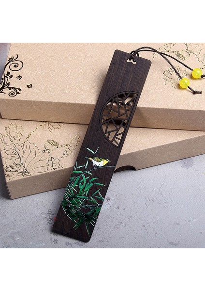 C Boyalı Lotus Bambu Lotus Çiçeği Sarıasma Sekoya Imi Retro Çin Tarzı Sayfalandırma Işareti Okul Hediye Öğrenci Okuma Kaynağı (Yurt Dışından)