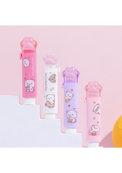 D Kawaii Silgi Taşınabilir Silgi Temiz Kırıntıları Olmadan Kedi Kawaii Kırtasiye Çocuklar Okul Malzemeleri Sevimli Kırtasiye (Yurt Dışından) fırsatları