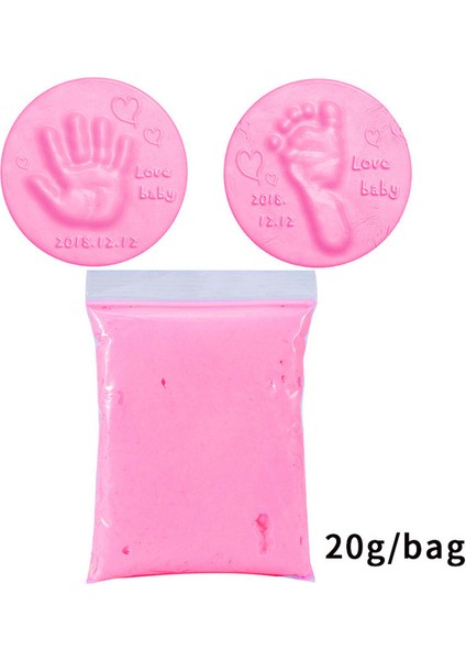 Stil 2 Kdd Ayak Izi Işık Stereo Hava Kurutma Yumuşak Kil El Ayak Künye Kiti Zanaat Mürekkep Pedleri Baskı Pedi 20G (Yurt Dışından)