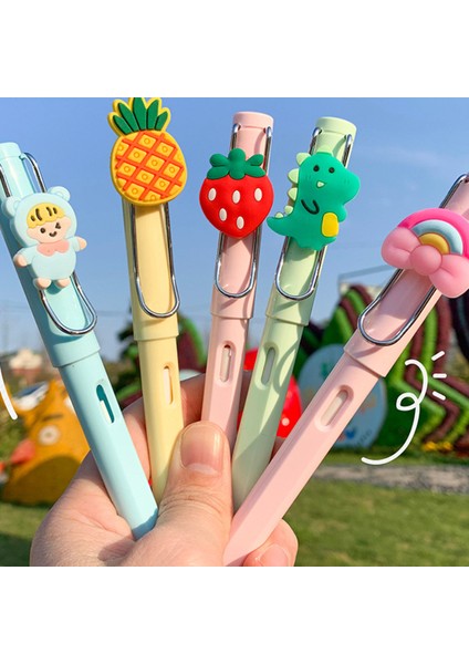 Temizle Karikatür Infinity Kalem Meyve Hayvan Dekorasyon Ebedi Kalem Çocuklar Için Sevimli Kırtasiye Kawaii Okul Malzemeleri (Yurt Dışından) fiyatları
