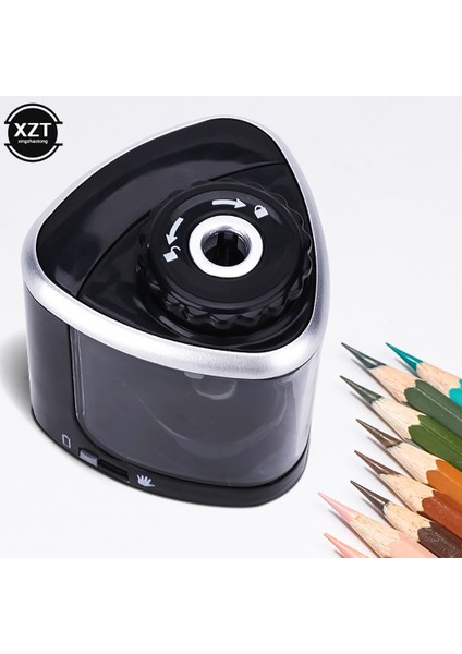 Pembe Yaratıcı Öğrenci Elektrikli Kalemtıraş Güvenlik Spiral Çelik Bıçak Otomatik Kalemtıraş Çocuk Öğrenci Kırtasiye (Yurt Dışından) indirimleri